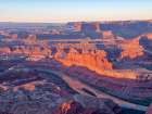 USA-Utah Dead Horse Point State Park-sunrise view of the canyon below Art Print